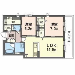 高井田中央駅 徒歩9分 2階の物件間取画像